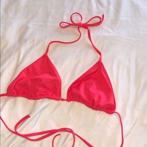 Victoria’s Secret red triangle bikini top